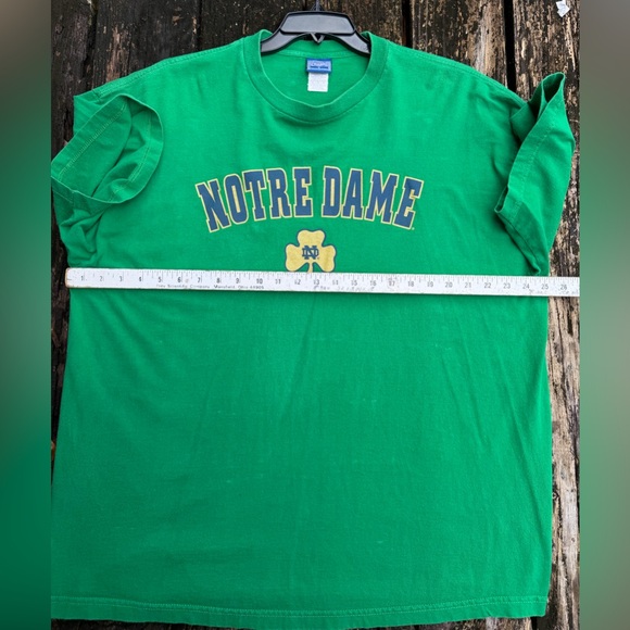 Vintage Champ Sports Notre Dame Fighting Irish Green XL Crewneck T-Shirt T3 - Picture 4 of 6